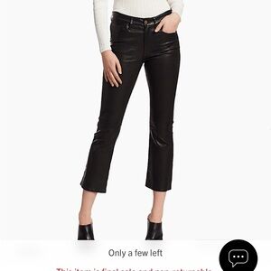 Frame Le Crop Mini Boot Leather Pants